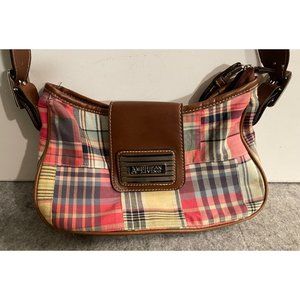 American Living Plaid Handbag  10 x  6.5   #1091